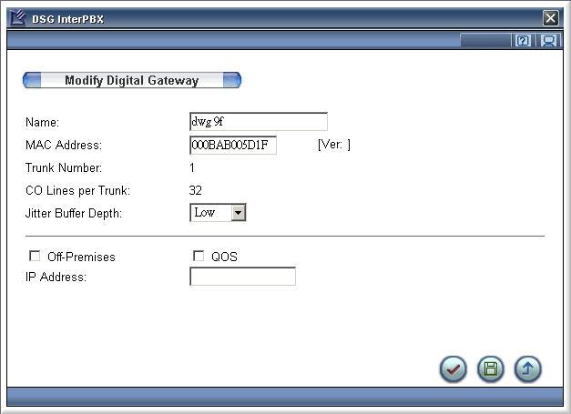 68 Chapter 4 Gateway Configuration Note: If later on your needs grow and you need to add more trunks or channels into an existing gateway, you will need to delete the existing gateway from the list