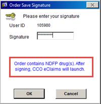14. Click the Sign Order button once all adjustments are made, enter your signature and click OK. 15.