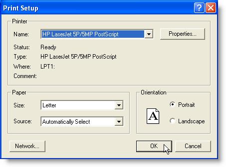 38 FirePoint 8 Documentation A second printer dialog allows you to preview your report