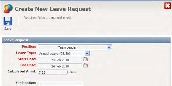 4. In the above example, the employee has sufficient Annual Leave (118.31 hrs) to make a booking.