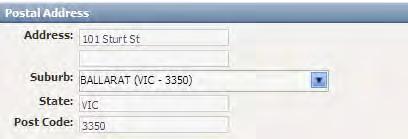 For example, by clicking on the Addresses tab, you will be able to change your Private and Postal Address details.