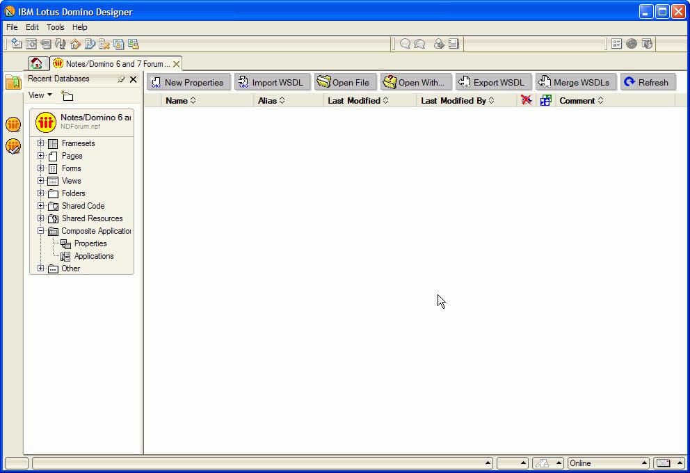 Lesson 1 - Create WSDL file to support inter-component communication This lesson includes one procedure to create a WSDL files for use by the NSF components from the NDForum application.