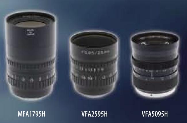 High Speed Lenses Lenses with wide apertures, typically F0.
