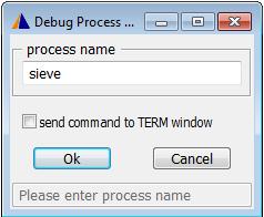 1.3) Processes Debugging a Process from the Start You can configure the debugger to debug a process from its main function. The Linux menu provides a comfortable way to debug processes from its start.