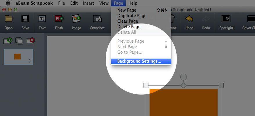 Background Settings Choose Your Background Type Scrapbook gives you two ways to set a page s background.