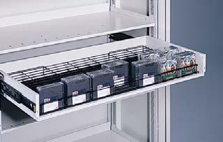 PCBs and NICs are stored safely and accessed easily in this modular drawer.