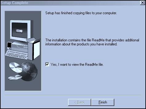 Installation-Windows 98/Me (continued) Network Printer-Windows 98/Me Fig. 60 Setup Complete.