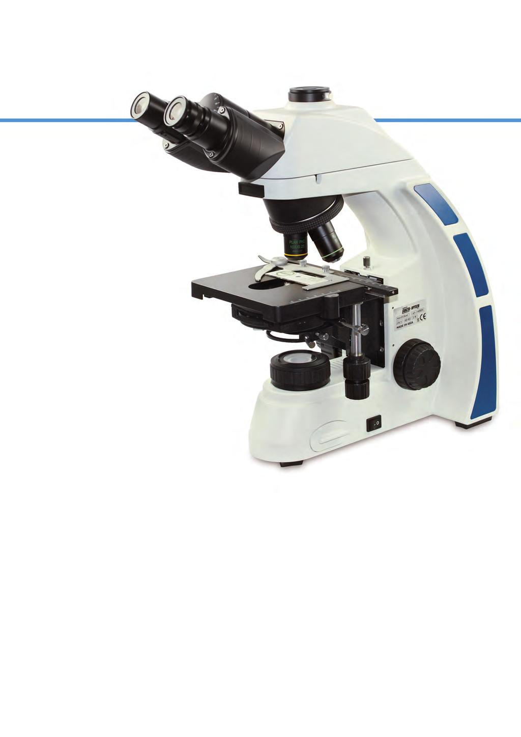 Optech microscopes Biostar BM 60 As Biological microscope for routine and precise laboratory analysis. Special configuration for asbestos counting & analysis (MOCF). Trinocular head.