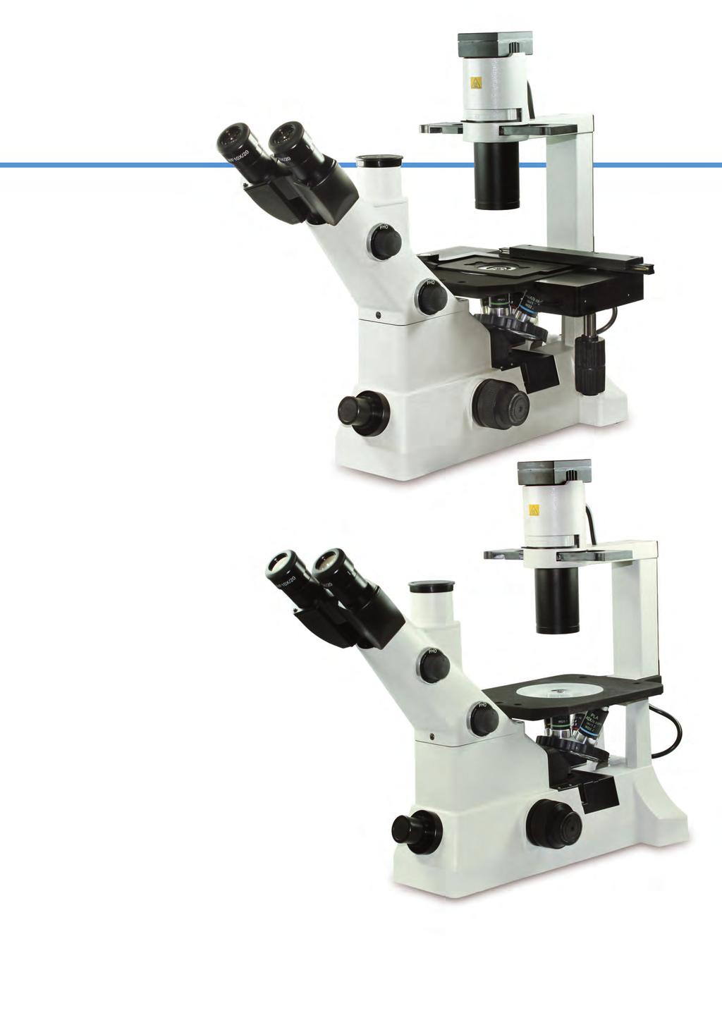 Optech inverted microscopes Biostar IB 4 Inverted biological microscope, for a complete routine in your laboratory. Trinocular head, 45 inclined.