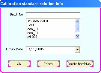 Figure 25 : Adding a new buffer 12. The Electrode Configuration Dialog closes. Standardization process begins for the selected channel/electrode using the selected buffer. (Figure 26) 13.