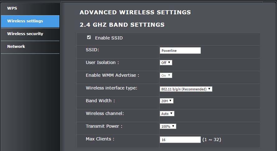 Enable SSID Check the option to enable the wireless network/band or uncheck to disable. Note: It is recommended to leave this setting checked.