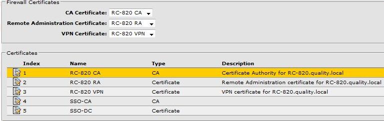 0: Importing the SSOAuth Server Certificate Your certificate list should display something similar to the one below.