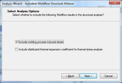 These two options are the newly added result data sets for mapping in the Autodesk Moldflow Structural Alliance 2012 release.