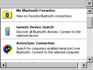 If this screen indicates that Bluetooth is off, just press the ON button.