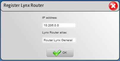 3.2 Register Lynx Router This procedure allows creating one or multiple Lynx Routers associated to the current installation.