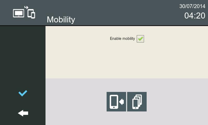 This screen shows the function in the title (in this case, mobility) and we can find a checkbox to enable mobility in the current unit.