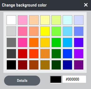 15 Change Background Color You can select the color of the background to edit the background.