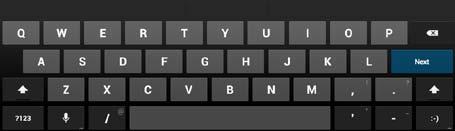 Entering Information You enter text, numbers, and symbols using the onscreen keyboard. Some applications open the keyboard automatically.