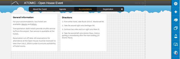 14 Add content to Accommodations page structure 1. Open the Accommodations page and open the Content Catalog. 2.