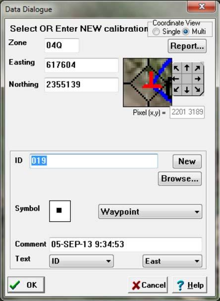 8 VI. IMPORTING AND GEOREGISTERING THE DIGITAL MAP 17a) To import an image, first make sure you have a map displayed (click on ), and that it is the active window (i.e., overlying the xxx.