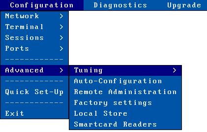Interactive Set-Up To set the rcmd service on the required auxiliary port, select the rcmd service from the [Configuration]-[Ports]-[xxx]-[yyy] dialog box.