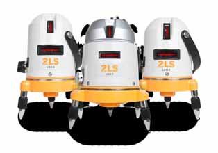 Auto-leveling plumb plus line lasers 3, 5 and 7-beam models Fast set up, easy-to-use Bright red beams Rugged design The Leo Laser Family Horizontal, vertical and plumb laser beams in one small