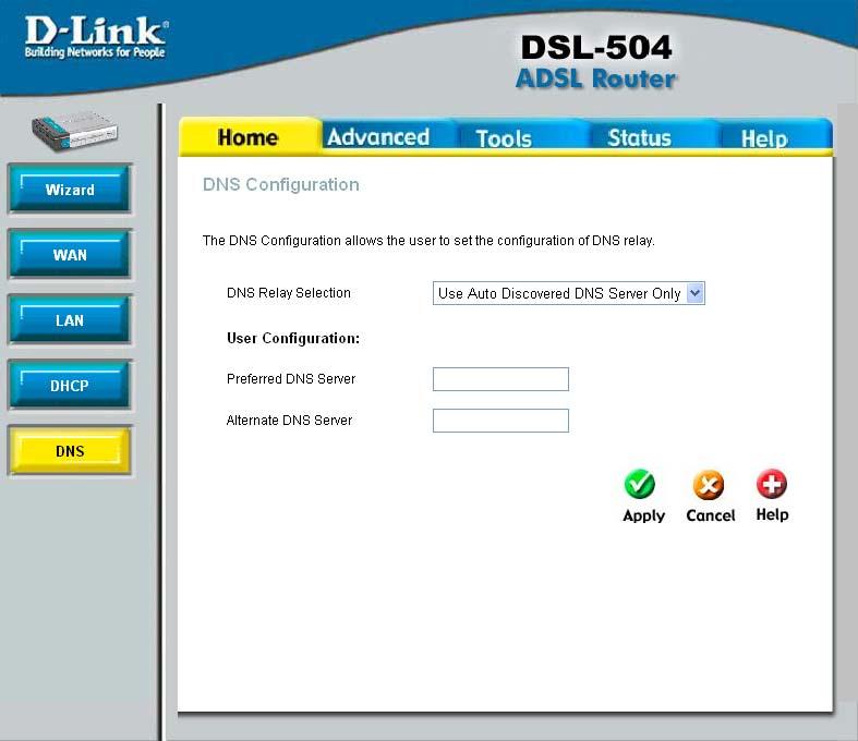 DNS Server Settings DNS Server Settings The router can be configured to relay DNS from your ISP or another available service to workstations on your LAN.