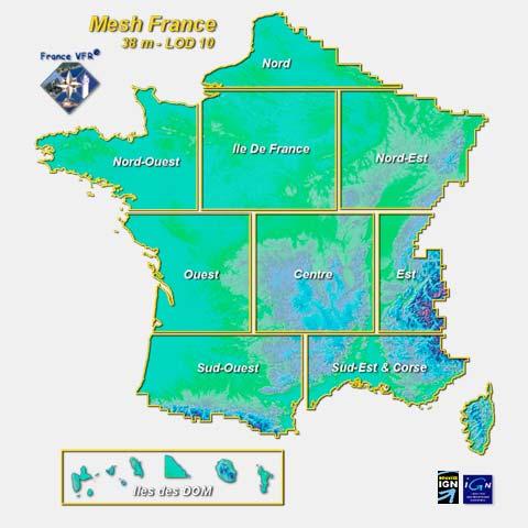 Scenery Addon for Microsoft Flight Simulator 2004 INTRODUCTION The France Mesh covers the whole French territory with a 1.
