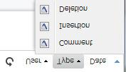 WORKING WITH DOCUMENTS - Use the Delete Comment toolbar button to delete the currently selected comment. - Use the Refresh toolbar button to see recent comments or tracked changes.