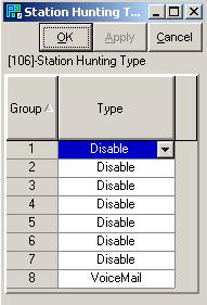 106 STATION HUNT: Set the Hunting Type of the VMS group to VoiceMail.