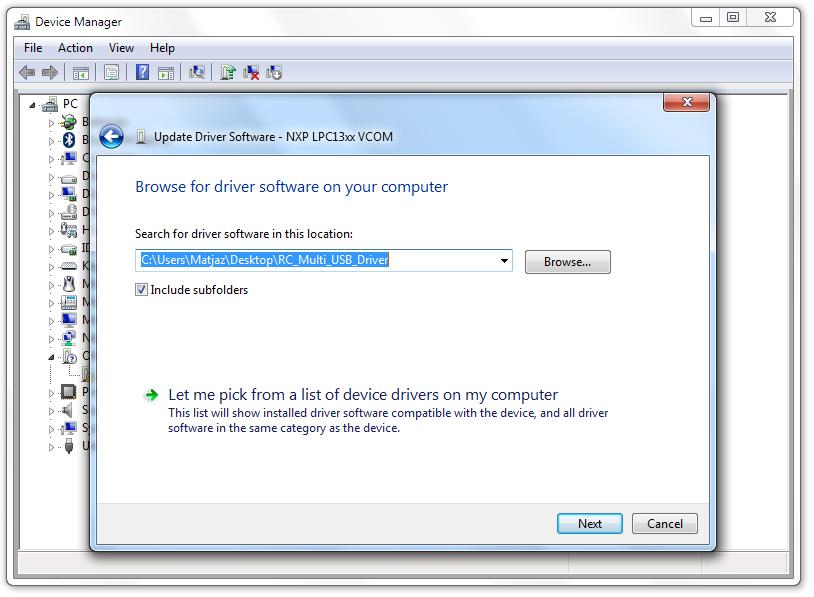 STEP 4 Search for driver: Now, browse for folder where you have