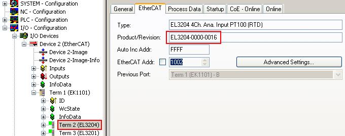 Appendix In addition each EtherCAT slave has a memory chip for storing its own device description, a so-called EEPROM.