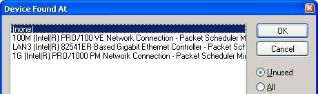 60: Selecting the Ethernet port This query may appear automatically when