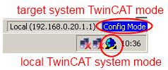 Commissioning Fig. 69: TwinCAT CONFIG mode display Note Online scanning in Config mode The online search is not available in RUN mode (production operation).