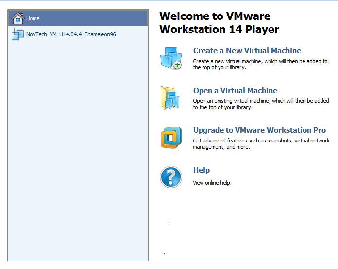 Figure 3 - VMware Player Open Virtual