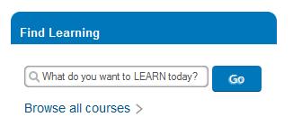 You can also select Browse all courses. The Course Catalog displays and a list of courses available to you will appear on the screen. 1 2.