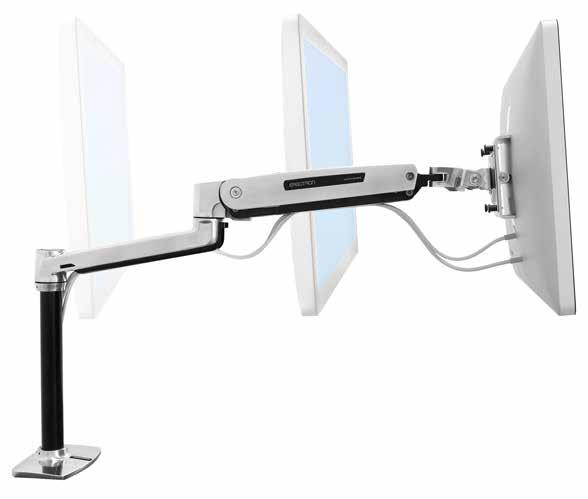 WHITE MX MINI Flexible monitors increase collaboration Studies show employees who are provided with well-designed ergonomic furniture and are trained to use