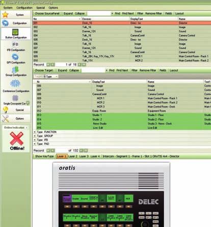 Optimum Control With IcconXP The convenient IcconXP control program configures the numerous functions of an oratis intercom