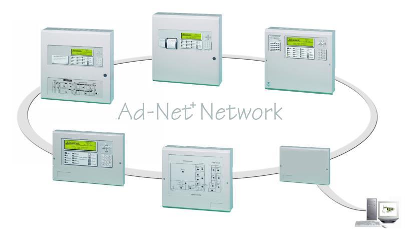 Ad-NeT Networking Advanced Fire Panel Technology The Ad-NeT network system allows all MxPro 4 series control panels, remote terminals and network peripherals to be connected together using standard
