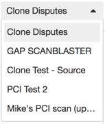 Clone a Dispute 1. On the top navigation bar, click the Dashboards button. 2. In the Workbenches section, click PCI ASV. The PCI ASV Attestation Requests page appears. 3.