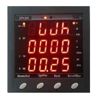 Technical Specifications of Multi Function Meter (SPM300) Class 0.