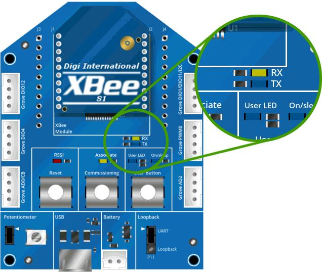 General How do I find the serial port of my module? You can remove the XBee Grove Development Board from the USB port and see which port name disappears from your port list.