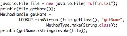 Plain old Java Method handles can