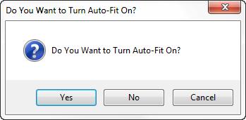 If you are asked if you want auto-fit on, accept that.