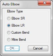Auto Elbow You will find the AutoElbow command on the CP Pipe Ribbon tab, under the 3DDesign