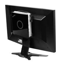 Attaching your ZOTAC ZBOX to a monitor You can also attach your ZOTAC ZBOX to the back of a monitor. To do so: 1. Secure the VESA mount to your monitor with four screws (HNM/M4x8). 2.