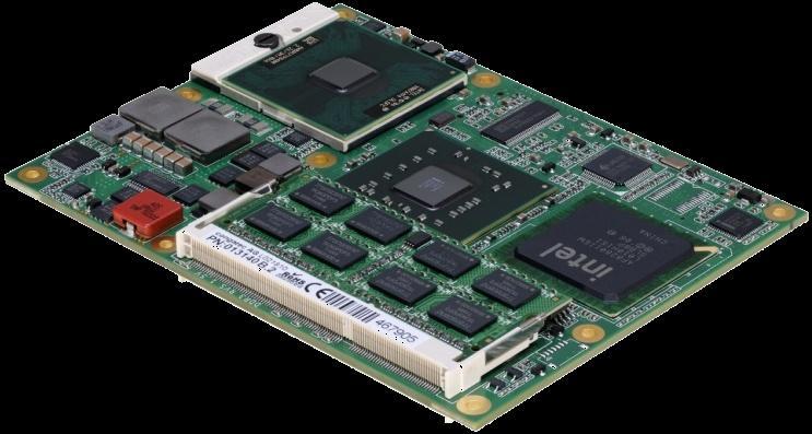 Flexible system performance COM Express CPU module (Type 2) available with different CPUs & Chipsets from