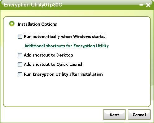 (7) On the Installation Options, please select the