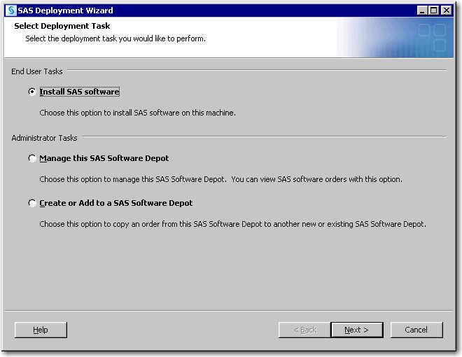 Step 4: Install and Configure SAS 19 5 Select