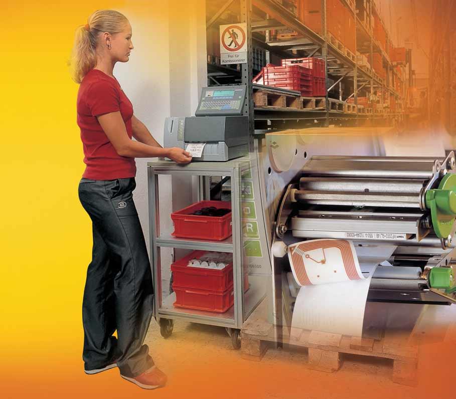 A INTELLIGENT LABELS FOR VARIED APPLICATION The printers in the GLP generation with integrated write/read facilities provide you the tools to write and read RFID labels.